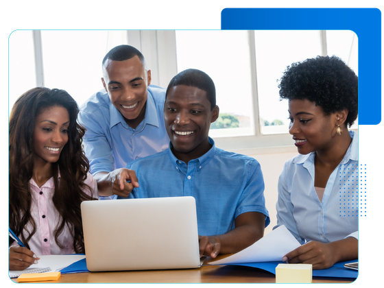 Agency team managing multiple client projects in Workzuite