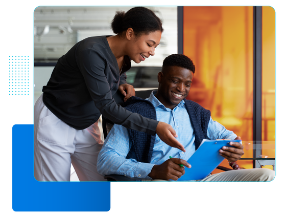 Consultant reviewing client engagement and invoices in Workzuite