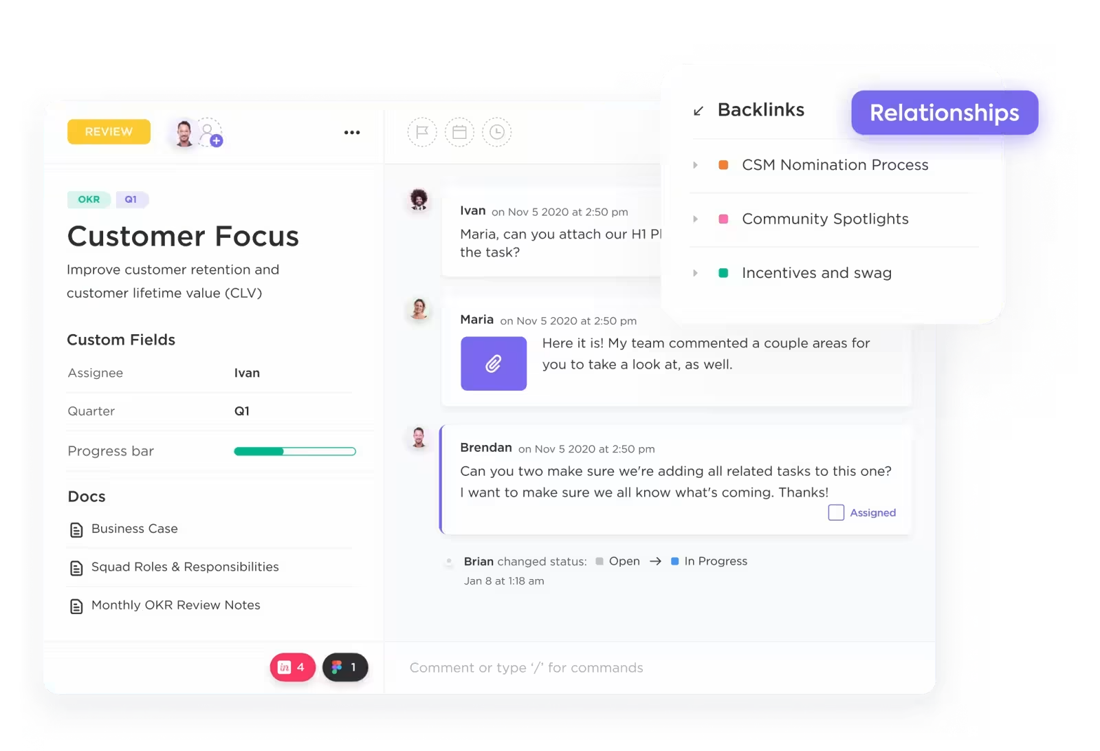 Workzuite task dependency mapping